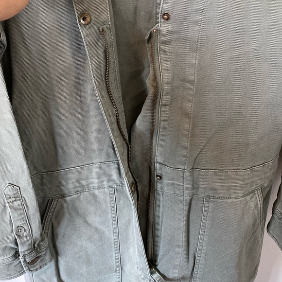 Faherty Overland Long Sleeve Organic Cotton Blend Twill Jumpsuit - Picture 11 of 13